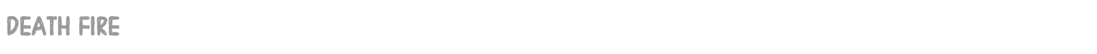 Death Fire font preview